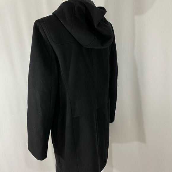NWOT Style & Co Black Wool Coat with Toggle Closure - Picture 3 of 4